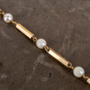 COLLIER, 18k guld, odlade pärlor