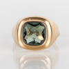 RING, 18k guld, med syntetisk spinell, tot vikt ca 3,2 g