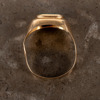 RING, 18k guld, med syntetisk spinell, tot vikt ca 3,2 g