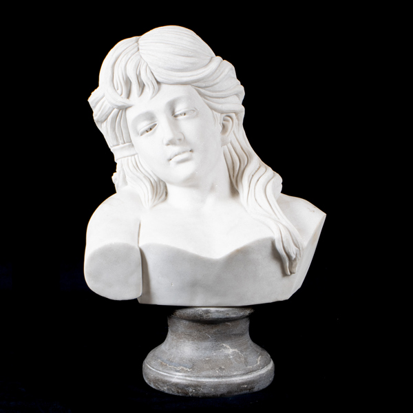 SKULPTUR, marmor, troligen 1900-talets andra hälft