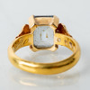 RING, 23k guld, med akvamarin, svenska stämplar 1920