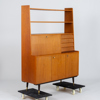 SKRIVSKÅP, teak, 1950-/60-tal