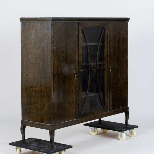MATSALASSKÅP, svartbetsad ek, 1930-/40-tal