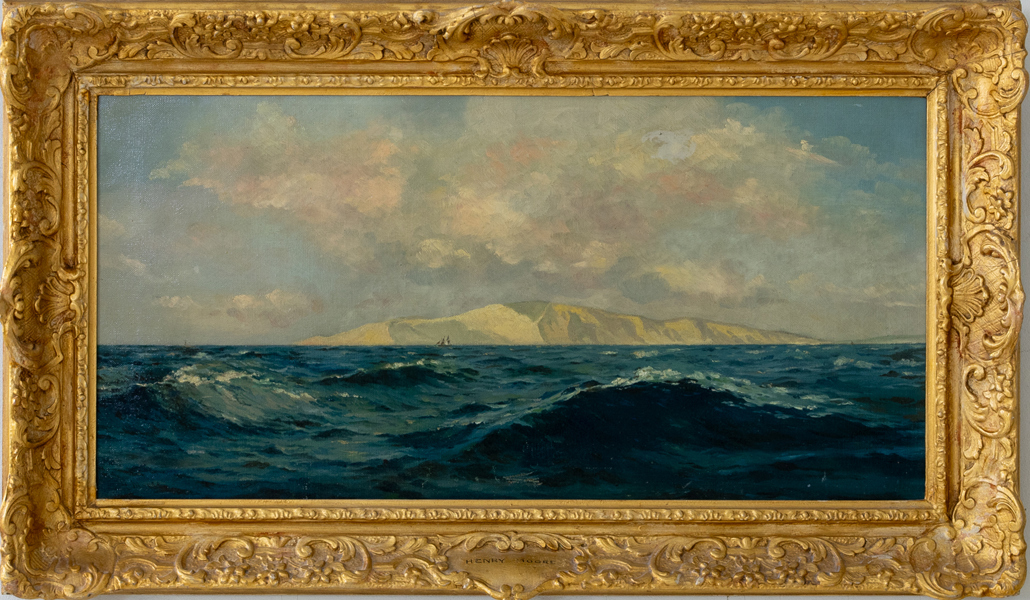  HENRY MOORE (England, 1831-1895), olja på duk, 1800-tal, signerad 