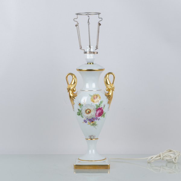 BORDSLAMPA, porslin, Bavaria, Tyskland, 1900-talets mitt