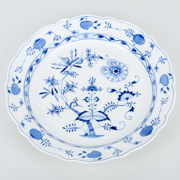 SERVERINGSFAT, porslin, lökmönstret, Meissen, 1900-tal