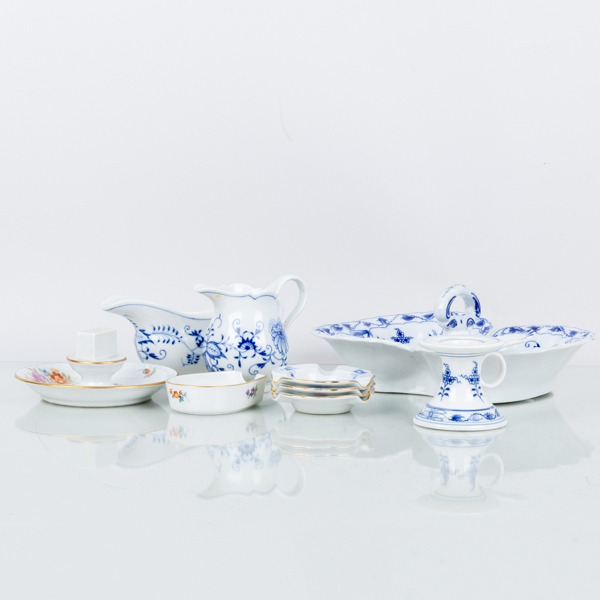 SAMLING SERVISPORSLIN, 9 del, Meissen, Tyskland, 1900-tal