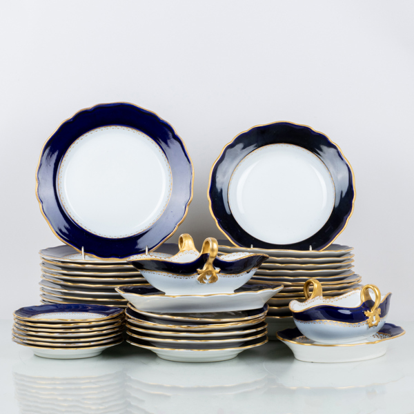 MATSERVIS, 43 del, porslin, Meissen, Tyskland, 1900-tal