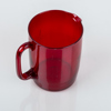 BRINGARE, rött glas, sannolikt Reijmyre, 1900-talets mitt