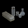 SAMLING RUTSLIPAT GLAS, 5 del, sannolikt tidigt 1900-tal