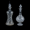 KARAFFER, 2 st, glas, 1800-/1900-tal