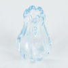VASER, 2 st, glas, bla Coquille Flygsfors, 1900-talets mitt