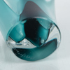 VASER, 2 st, glas, bla Coquille Flygsfors, 1900-talets mitt