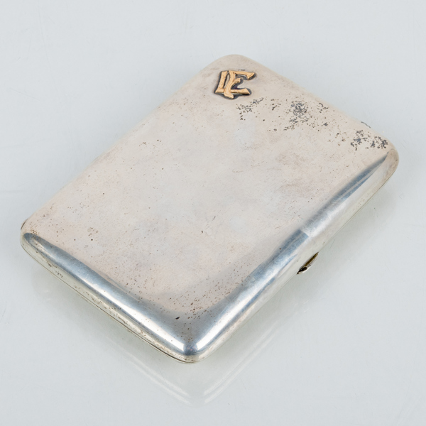 CIGARETTETUI, silver, märkt BH, 1900-talets första hälft