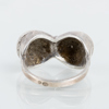 RING, silver, med markasiter, 1900-talets mitt