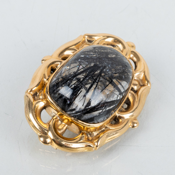 BROSCH, 18k guld, otydlig stämpel Stockholm 1944