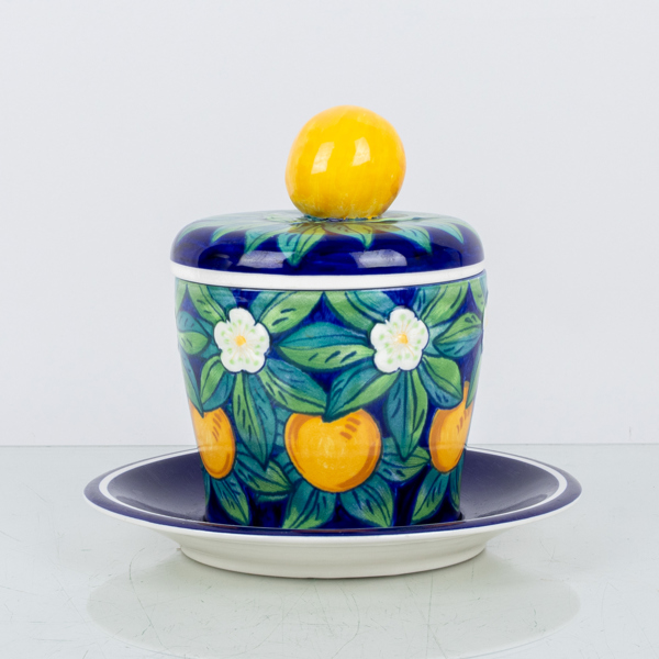 ROYAL COPENHAGEN, lockskål, "Orange Blossom", motiv av Harald Sloth Møller, Danmark