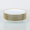 ASSIETTER, 6 st, porslin, "Golden Sun", modell 619, Royal Copenhagen, Danmark