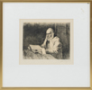 Skänkt 26/8 - JEAN SKOGLUND (1908-1948), etsning, signerad