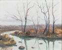 NILS CARLSTEDT (1898-1980), olja på pannå, signerad