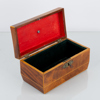 SKRIN, fanerat med mahogny, 1800-tal