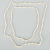 PÄRLCOLLIER, 2 st, odlade pärlor, sannolikt 1900-talets andra hälft 