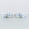 TE- OCH KAFFEKOPPAR, 4 st, porslin, "Musselmalet", Royal Copenhagen, nr 72/73