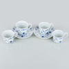 TE- OCH KAFFEKOPPAR, 4 st, porslin, "Musselmalet", Royal Copenhagen, nr 72/73