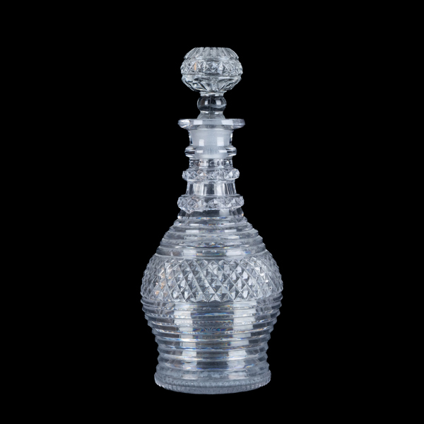 KARAFF, glas, 1800-/1900-tal