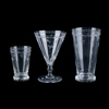 SERVISGLAS, 26 del, slipad dekor, 1900-talets mitt