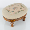 FOTPALL, 1800-tal, broderad sits