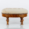 FOTPALL, 1800-tal, broderad sits