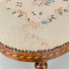 FOTPALL, 1800-tal, broderad sits