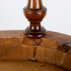 FOTPALL, 1800-tal, broderad sits