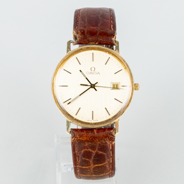 OMEGA, herrarmbandsur, 14k guld, 1900-talets andra hälft