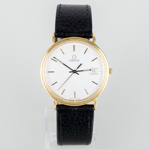 OMEGA, herrarmbandsur, 18k guld, 1900-talets andra hälft
