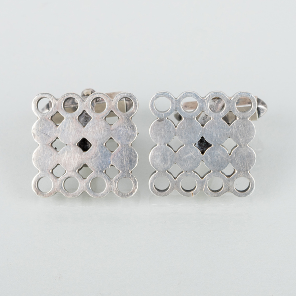 MANSCHETTKNAPPAR, 1 par, silver, Arikka, Finland, 1960-/70-tal