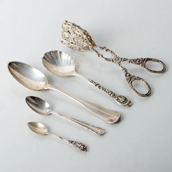 BESTICK, 5 del, silver, 1900-talets första hälft