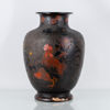 VAS, cloisonné på porslin, Japan, Meiji, 1800-/1900-tal, signerad