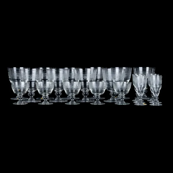 GLASSERVIS, 34 del, glas, Åfors