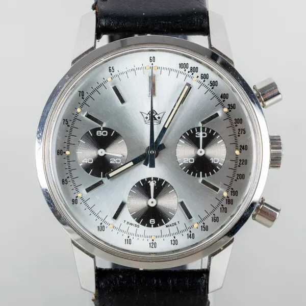 BREITLING, herrarmbandsur, Top Time, kronograf, stål, för Kronometer, Stockholm, 1900-talets andra hälft