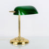 SKRIVBORDSLAMPA, mässing och glas, 1900-/2000-tal