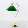 BORDSLAMPA, mässing och glas, 1900-/2000-tal