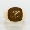 KLACKRING, 18k guld, med monogram K