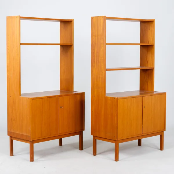 BOKHYLLOR, 1 par, teak, 1950-/60-tal