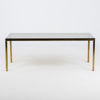 SOFFBORD, mässing och glas, 1970-tal