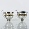PUNCHMUGGAR, 4 st, silver, GAB, Stockholm, 1973