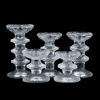 TIMO SARPANEVA, 5 st, ljusstakar, glas, "Festivo", Iittala, Finland