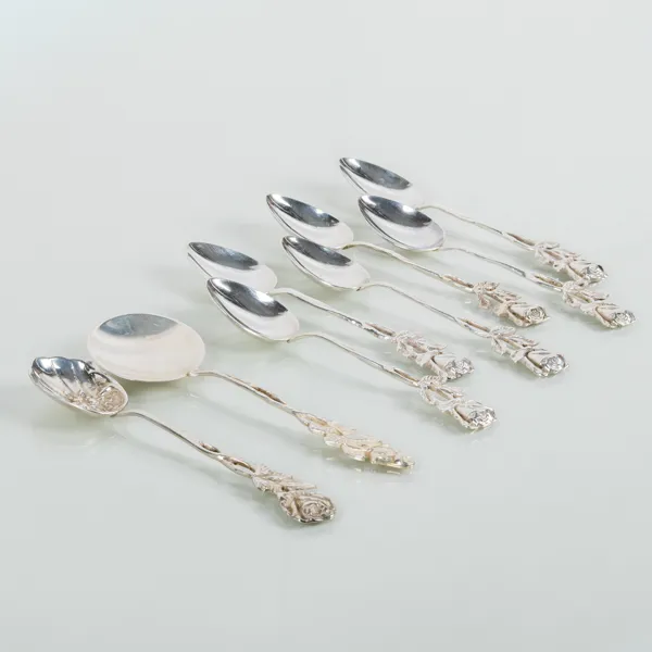 SKEDAR, 8 st, silver, Gewe 1958