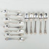 KAFFESKEDAR, 13 st, snarlika, silver, 1800-tal